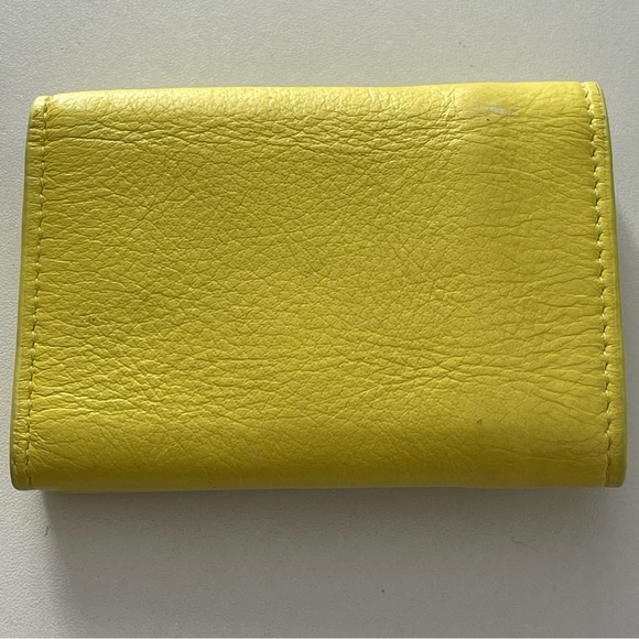 BALENCIAGA Paper Mini Trifold Wallet Purse Leather Made In Italy - Picture 5 of 17